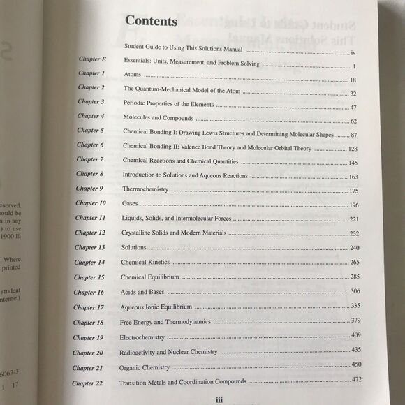 Selected Solutions Manual Chemistry Second Ed Kathleen Shaginaw Nivaldo J. Tro - Picture 6 of 8